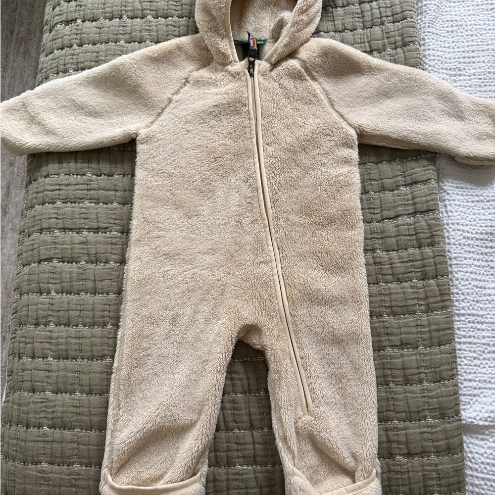 L.L.Bean Infant Bunting Cream One Piece